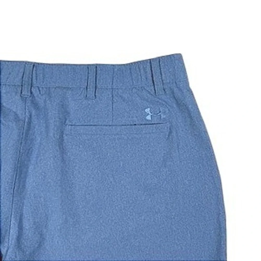 Under Armour Men Blue HeatGear Loose Fit Golf Shorts Heathered Activewear Sz 40